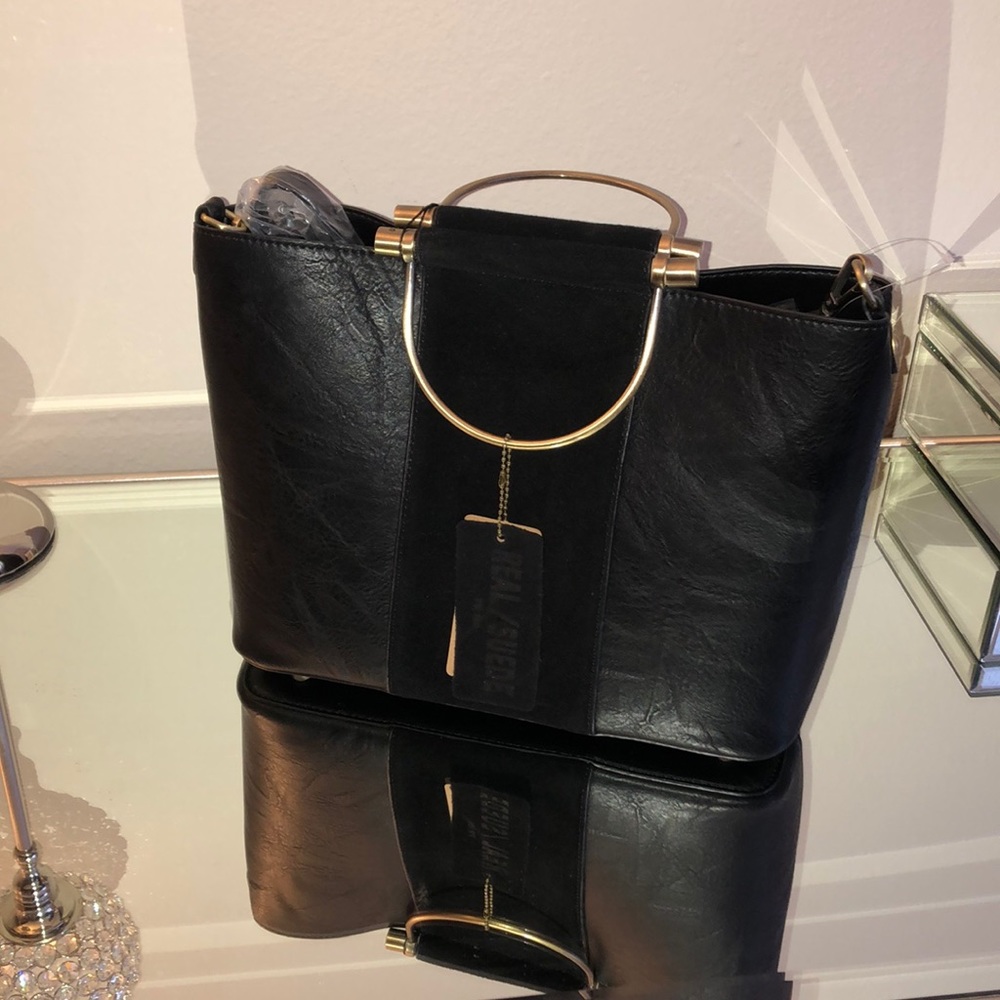 Lulus Black Tote Bag - Picture 6 of 7